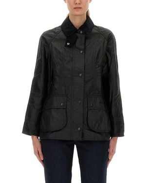 Barbour Waxed Jacket "Beandell" - Black