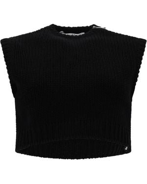 Max Mara Knitted Tops - Black