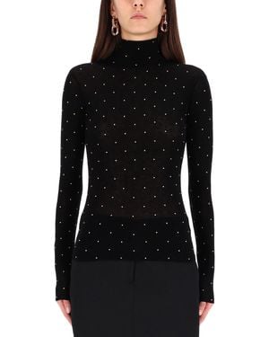 Rabanne "Secon-Skin" Efect Mesh With Studs - Black