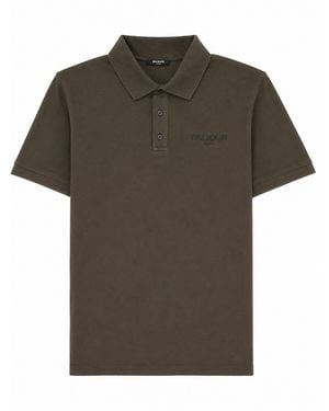 Balmain Polo Con Logo - Green