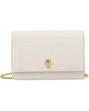 McQueen Small "Skull" Bag - Natural