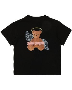 Palm Angels T-Shirt With "Bear" Logo - Black