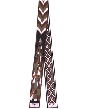 PUCCI Foulard Bandeau Con Mix Di Stampe - White