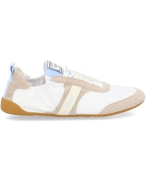 Chloé Multi Colour Logo Trainers - White