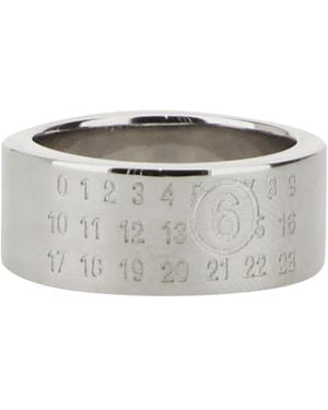 MM6 by Maison Margiela Anello Con Logo - Grey
