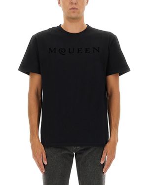 McQueen T-Shirts And Polos - Black