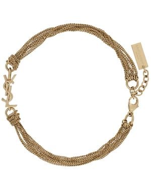 Saint Laurent "Cassandra" Bracelet - Metallic