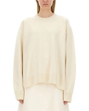 Jil Sander Regular Fit Wool Cashmere Jumper - Natural