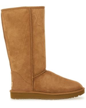 UGG Classic Tall Boots With Suede-Like Exterior - Brown