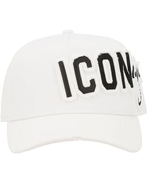 DSquared² "Iconique" Baseball Hat - White