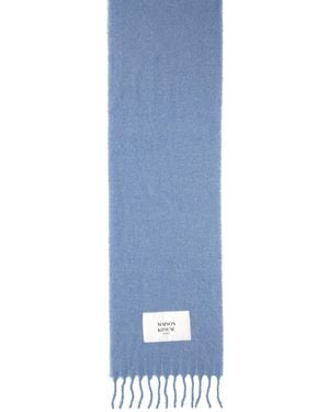 Maison Kitsuné "Alpaca" Scarf - Blue