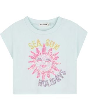Billieblush T-Shirt "Sea Sun Holidays" - White