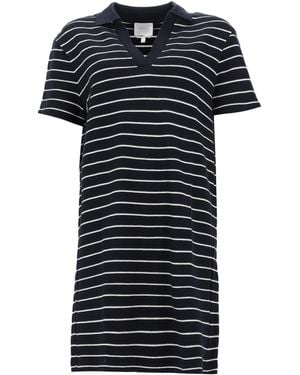 A.P.C. Striped Polo Knitted Dress - Black