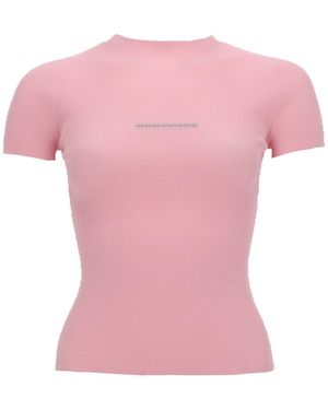 Alexander Wang Tops With Logo - Pink
