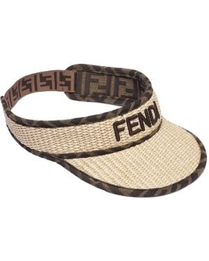 Fendi Embroidery Visor - White