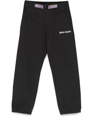 Palm Angels Logo Belt Insert Trousers - Black