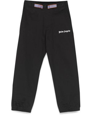 Palm Angels Logo Belt Insert Trousers - Black