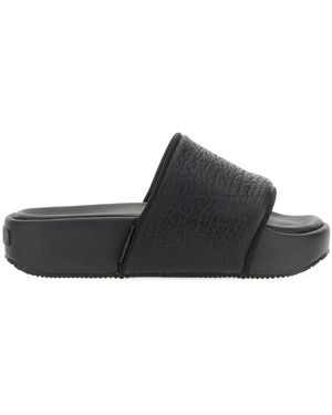 Y-3 SANDALO SLIDE IN GOMMA - Nero