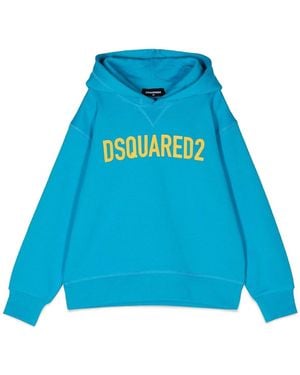 DSquared² Hoodie And Logo Eco - Blue