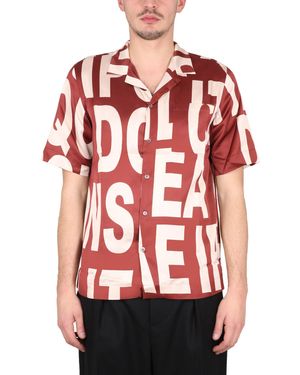 Dries Van Noten Camicia Carltone - Rosso