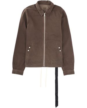 Rick Owens Cotton Sports Jacket For - Brown