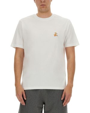 Maison Kitsuné T-Shirt "Speedy Fox" - Bianco