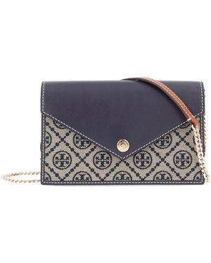 Tory Burch Wallet With Chain - Blue