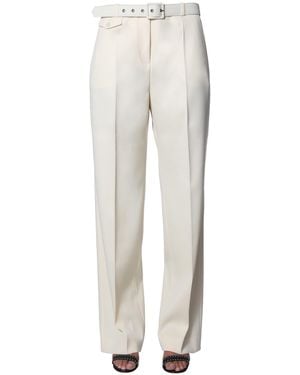 Givenchy Chic Trousers With Belt And Front Zip - White