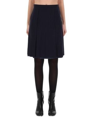 Maison Margiela Denim Wool Skirt - Blue