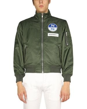 Department 5 "sailor" Logo Patch Jacket - Green