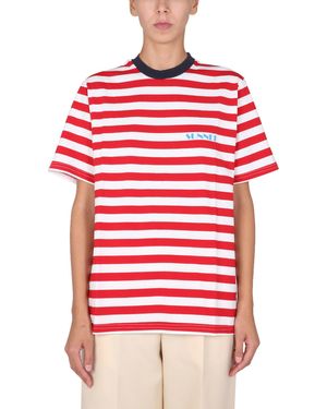 SUNNEI X ELEONORA BONUCCI T-Shirt With Mini Logo - Red