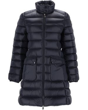 Moncler Genet Long Down Jacket - Blue