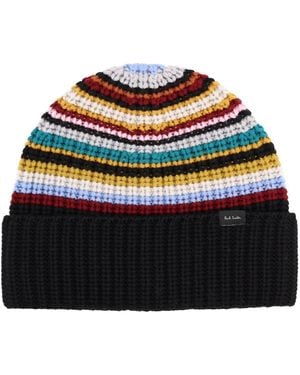 Paul Smith "Signature Stripe" Beanie - Grey