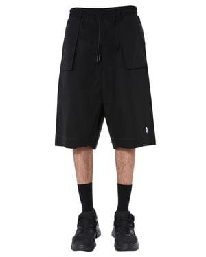 Marcelo Burlon Relaxed Bermuda Shorts - Black