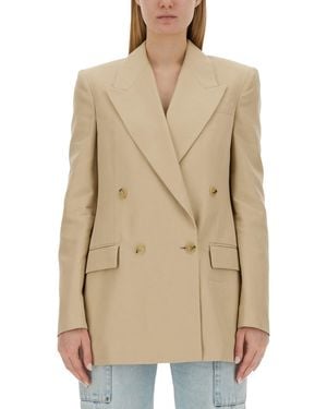 Stella McCartney Double-Breasted Jacket - Natural