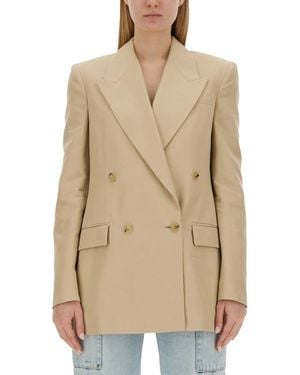 Stella McCartney Double-Breasted Jacket - Natural