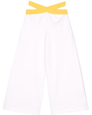 Fendi Wide Joggers - White