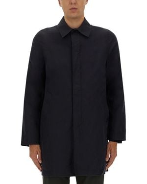 Paul Smith Long-Sleeved Slit Detailed Jacket - Blue