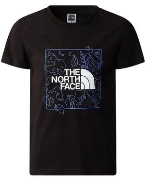 The North Face Y New S/S Graphic Tee Moss/Lemon - Black
