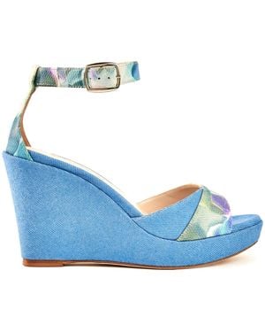 Elizee Brigitte Wedge - Blue