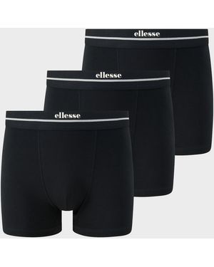 Ellesse Ambria Trunks (3 Pack) Mono - Black