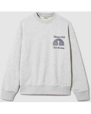 Ellesse Club Di Corsa Sweatshirt Light Marl - Grey
