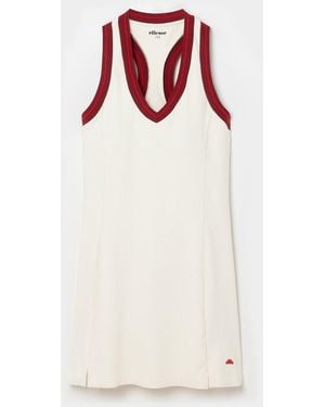 Ellesse Paro Tennis Dress Ecru - White