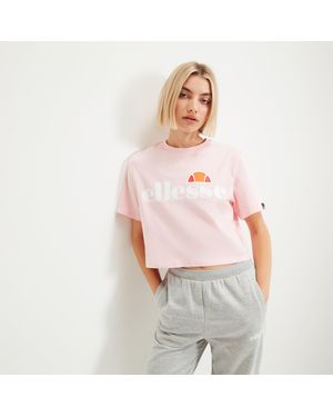 Ellesse Alberta Cropped Tee - Pink