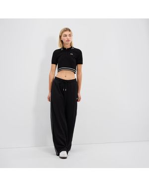 Ellesse Trixie Cropped Polo - Black