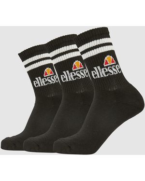 Ellesse Pullo 3 Pack Socks - Black