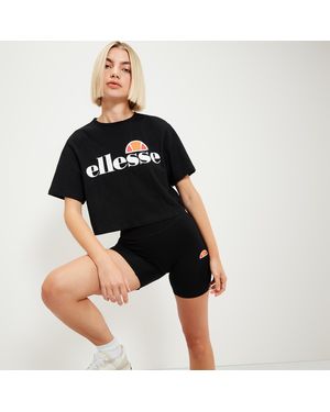 Ellesse Alberta Cropped Tee - Black