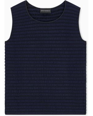 Emporio Armani Slim Fit Top - Blue