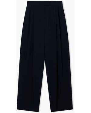Emporio Armani Wide Leg Trousers - Black