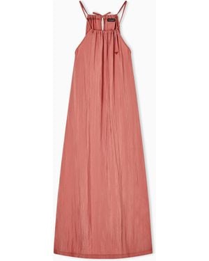 Emporio Armani Long Beachwear Dress - Pink